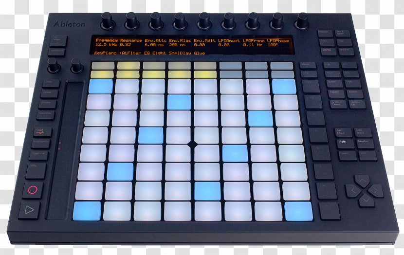 Ableton Live Push 2 MIDI Controllers - Silhouette - Musical Instruments Transparent PNG
