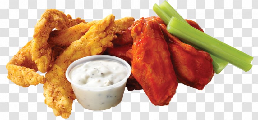 French Fries Chicken Fingers Buffalo Wing Pakora Wings 'N More™ Party Room - Crab Fry Transparent PNG