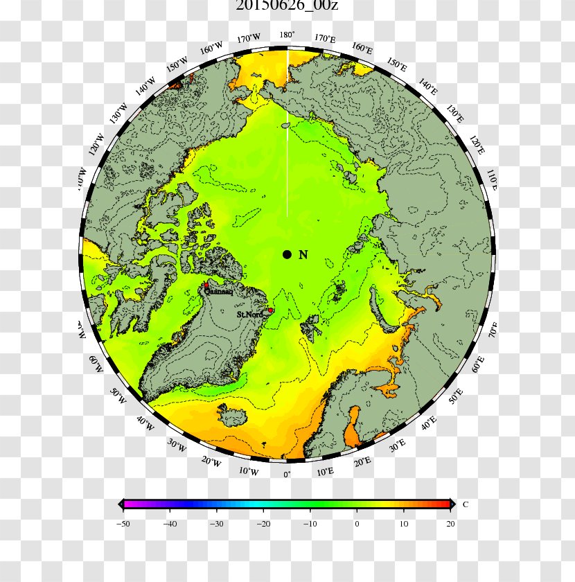 Arctic Ocean Canada Ice Pack Map Polar Regions Of Earth - Ecoregion Transparent PNG