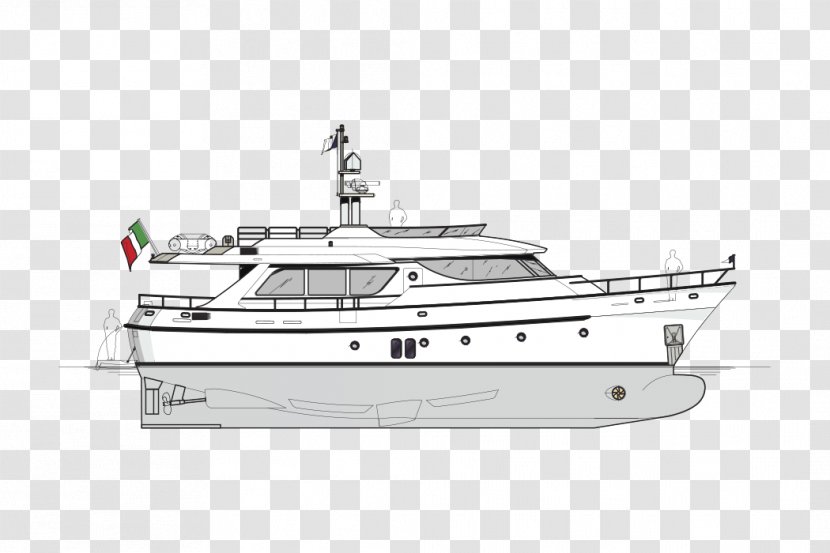 Luxury Yacht 08854 Motor Boats Naval Architecture - Royal Transparent PNG