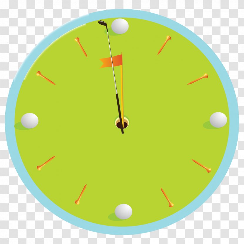 Golf Ball - Clock Face - Games Home Accessories Transparent PNG