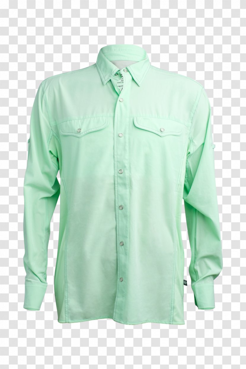 Blouse Dress Shirt Green Collar Sleeve Transparent PNG