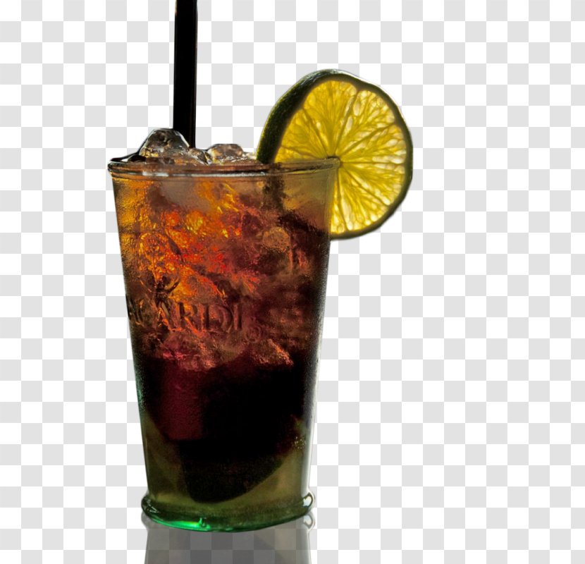 Rum And Coke Cocktail Garnish Dark 'N' Stormy Sea Breeze - Heart - Cuba Transparent PNG