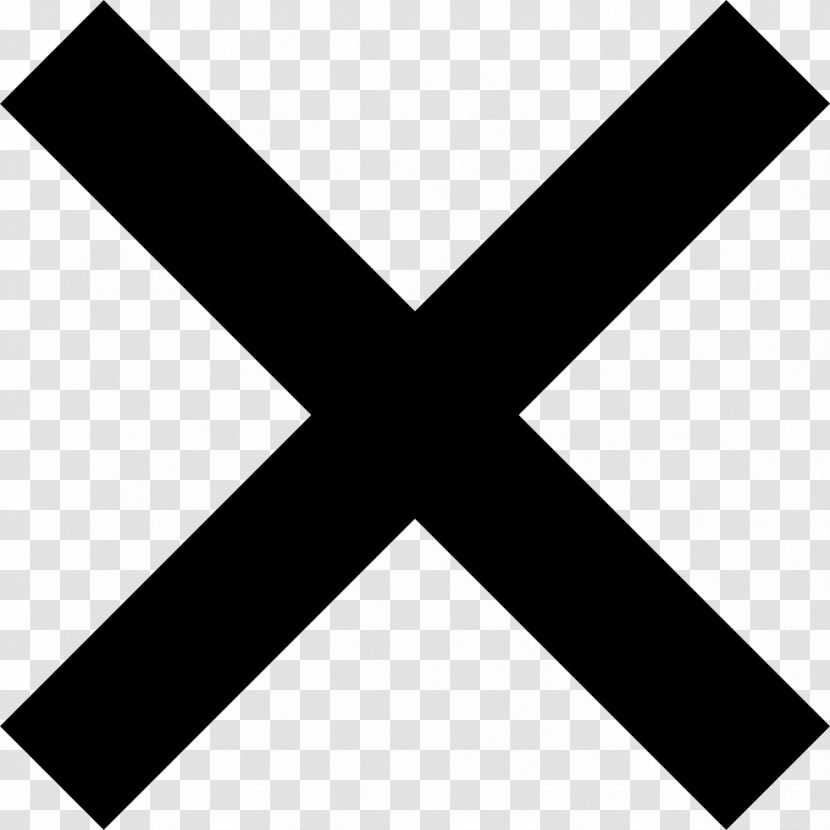 Symbol Sign - X Mark Transparent PNG