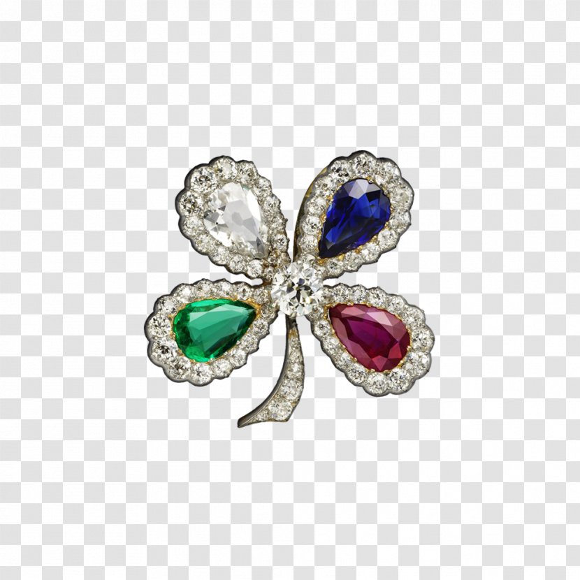 Brooch Jewellery Ruby Gemstone Emerald - Clothing Accessories - Vintage Gold Transparent PNG