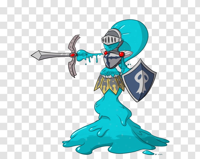 Knight Armour Woman Slime Warrior - Heart - Rpg Transparent PNG