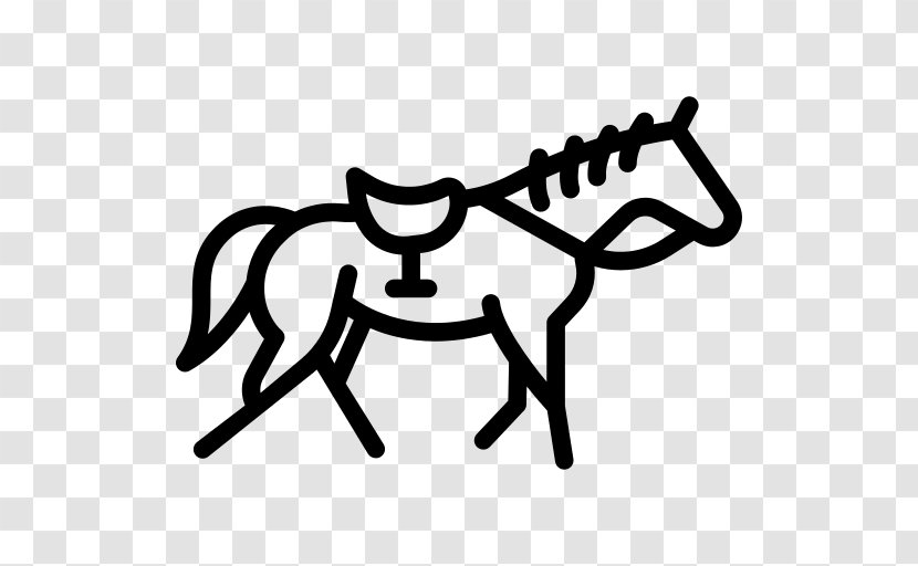 Horse Colorado Vector Graphics - Line Art - How To Draw A White Transparent PNG