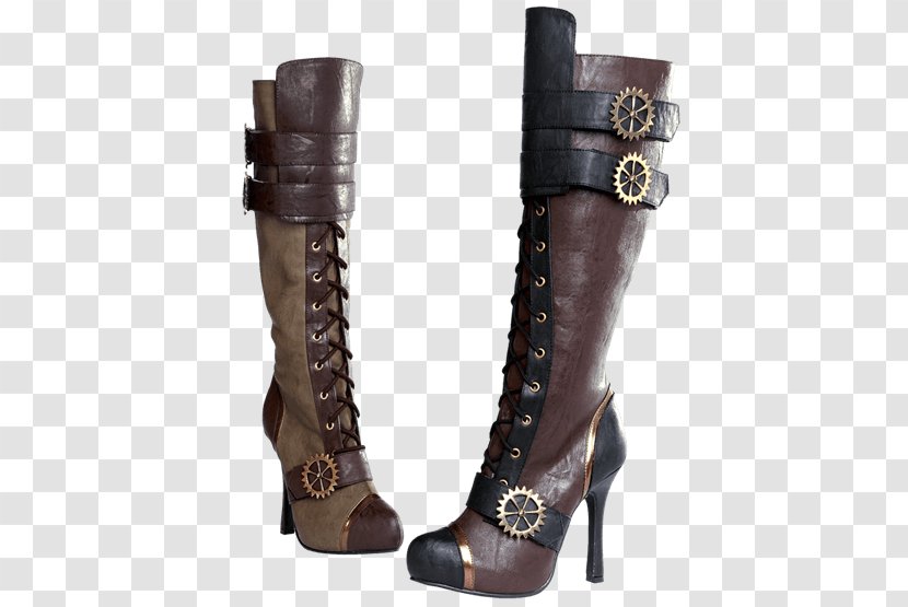 Knee-high Boot Steampunk Fashion Transparent PNG