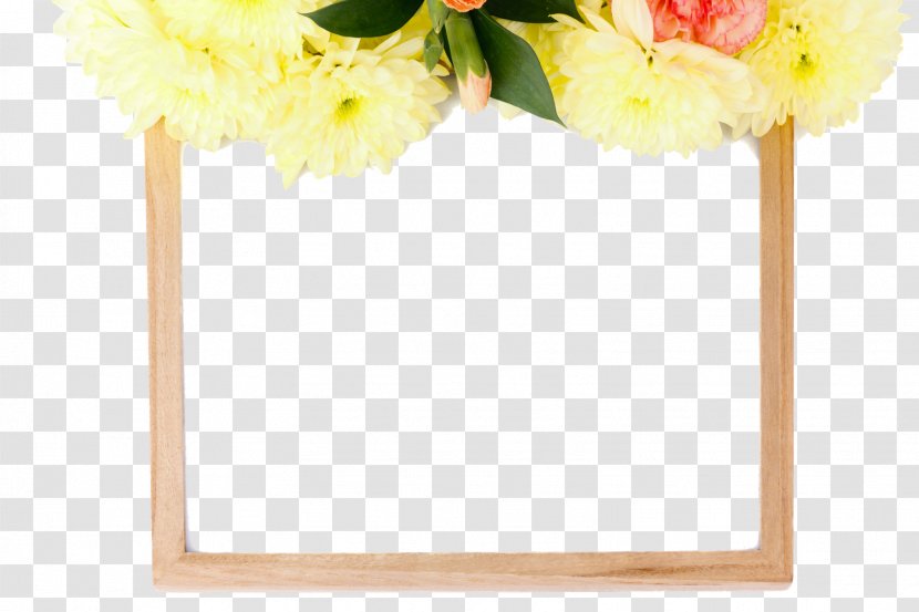 Cut Flowers Picture Frames Petal Floral Design - Flower - FLORAL FRAMES Transparent PNG