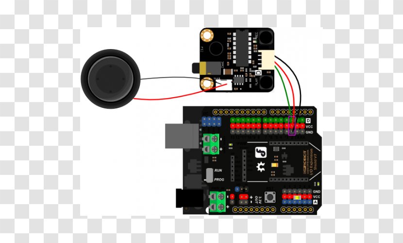 Arduino Carbon Dioxide Sensor Wiring Diagram Electronics - Sen Department Shield Transparent PNG