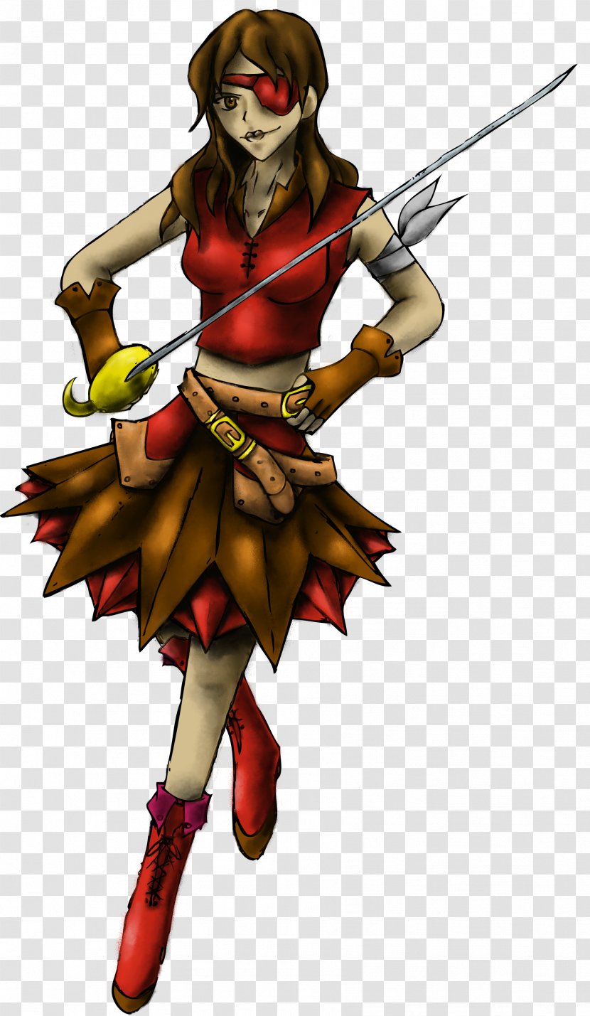 The Woman Warrior Spear Cartoon Weapon - Mythical Creature Transparent PNG