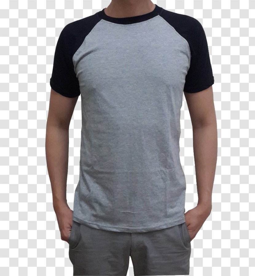 T-shirt Raglan Sleeve Grey Maroon Baju - Discounts And Allowances Transparent PNG