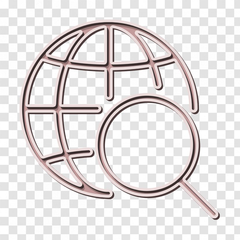 Earth Icon Globe Internet - Metal Wheel Transparent PNG