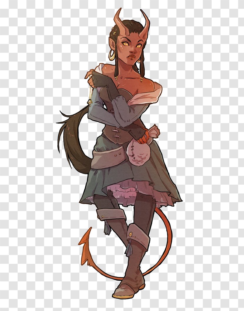 Dungeons & Dragons Pathfinder Roleplaying Game Tiefling Bard Role-playing - Silhouette - Male And Female Models Transparent PNG