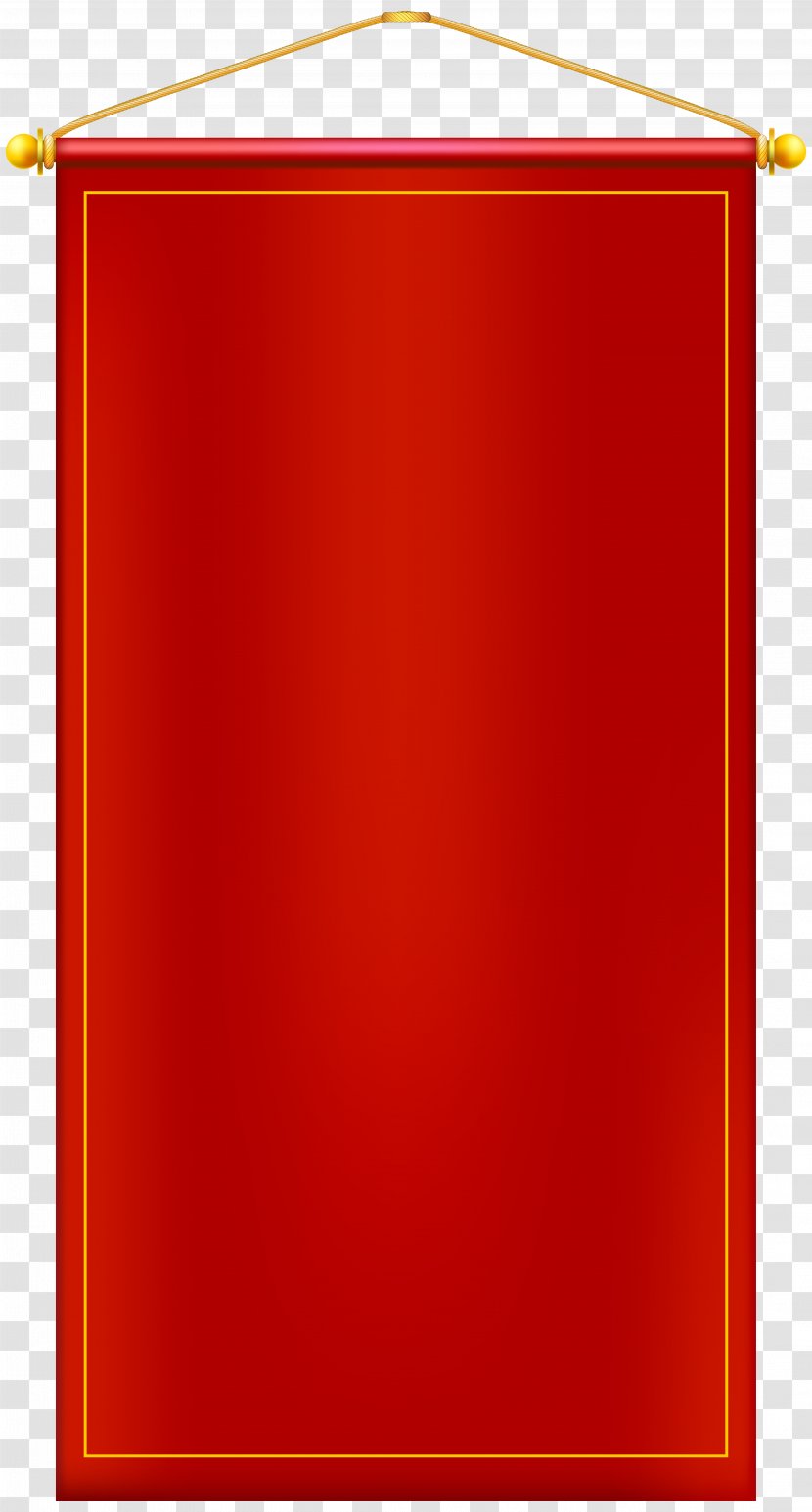 Red Rectangle Square Area - Banner Transparent PNG