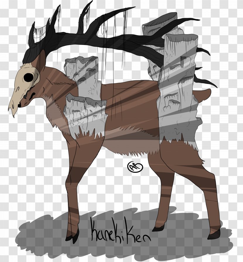 Reindeer Horse Pack Animal Cattle - Fauna Transparent PNG