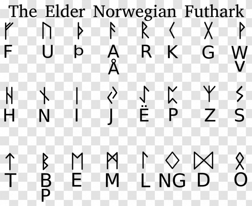 Elder Futhark Runes Younger Alphabet - Heart - Flower Transparent PNG