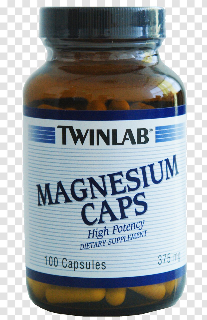 Dietary Supplement Magnesium Milligram Liquid - Twinlab Transparent PNG