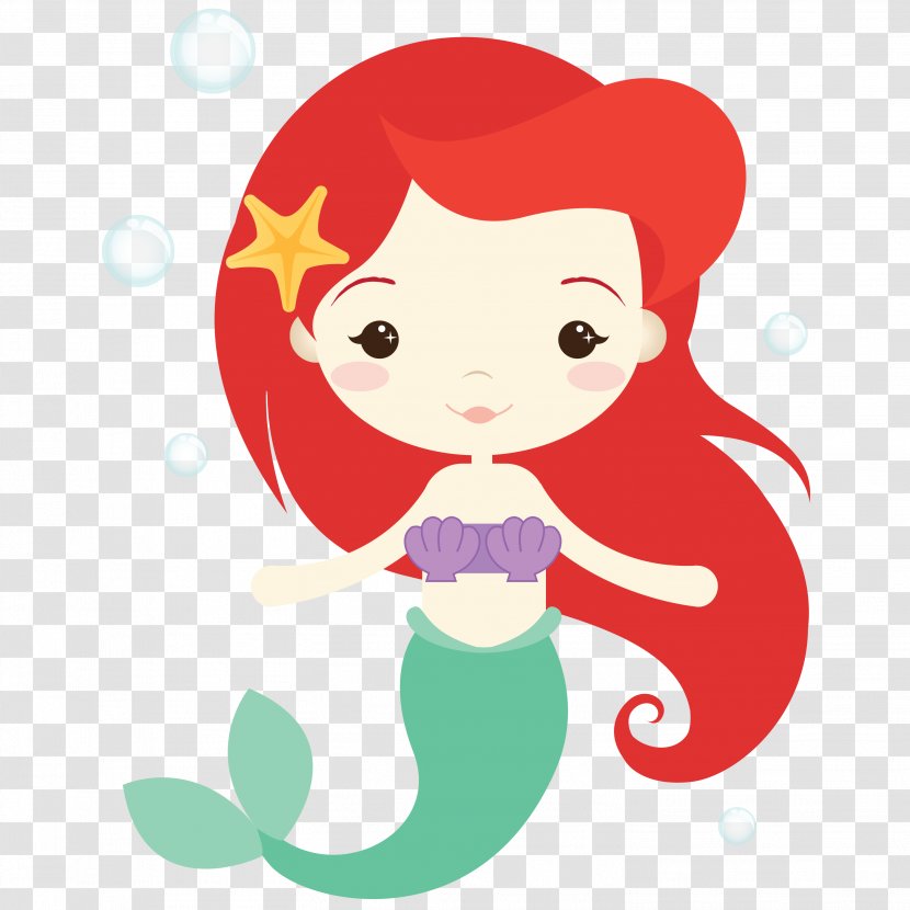 Mermaid Clip Art - Little Transparent PNG