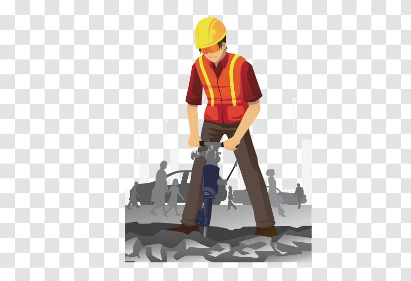 Laborer Construction Worker Architectural Engineering - Quantity Surveyor - Workers In The City Transparent PNG