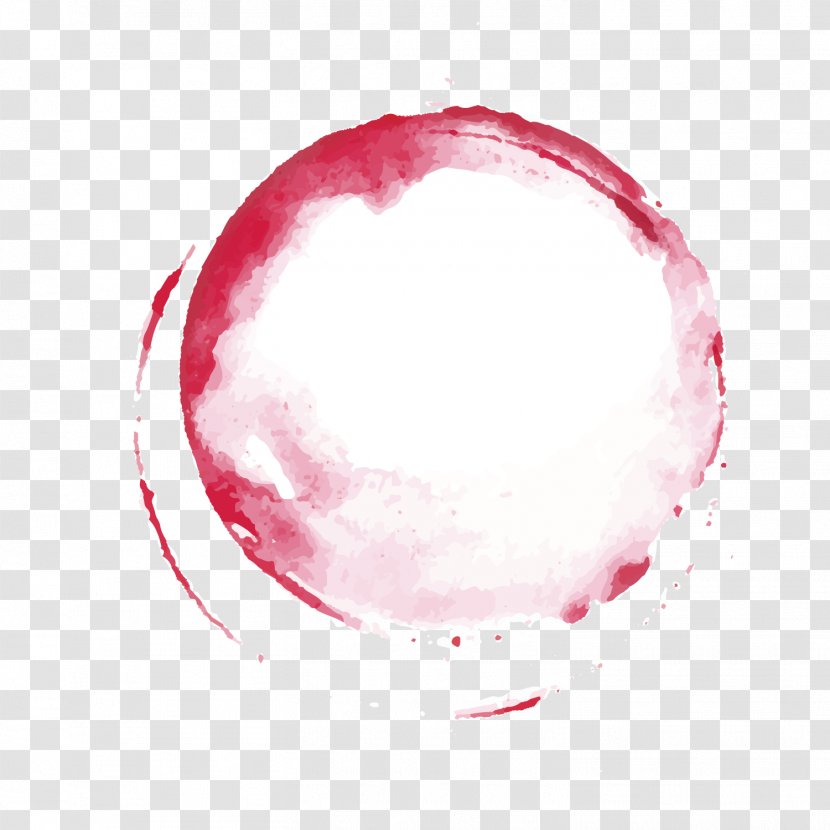 Hand Painted Red Circle - Paint - Drawing Transparent PNG