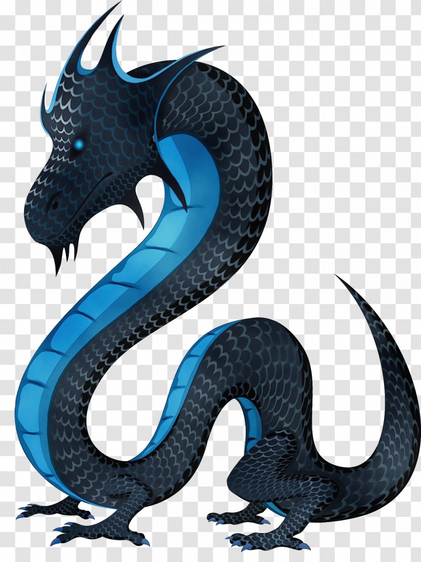 Dragon - Paint - Serpent Cryptid Transparent PNG