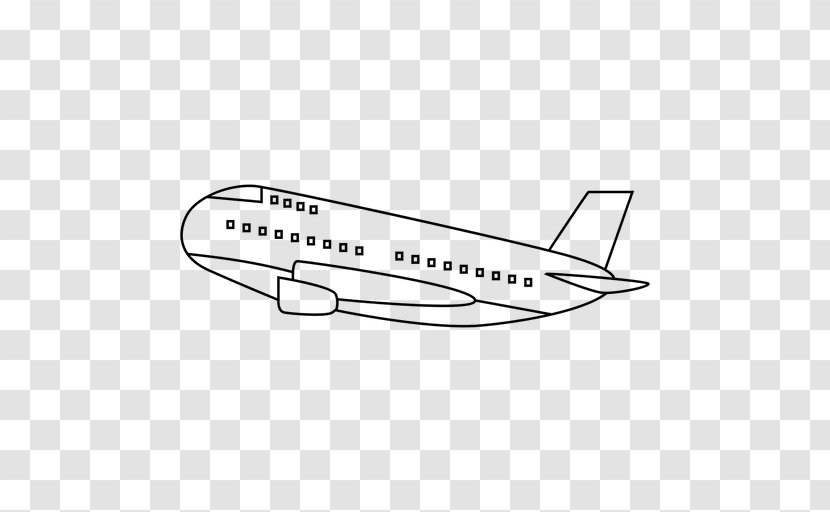Airplane - Silhouette - Cartoon Transparent PNG