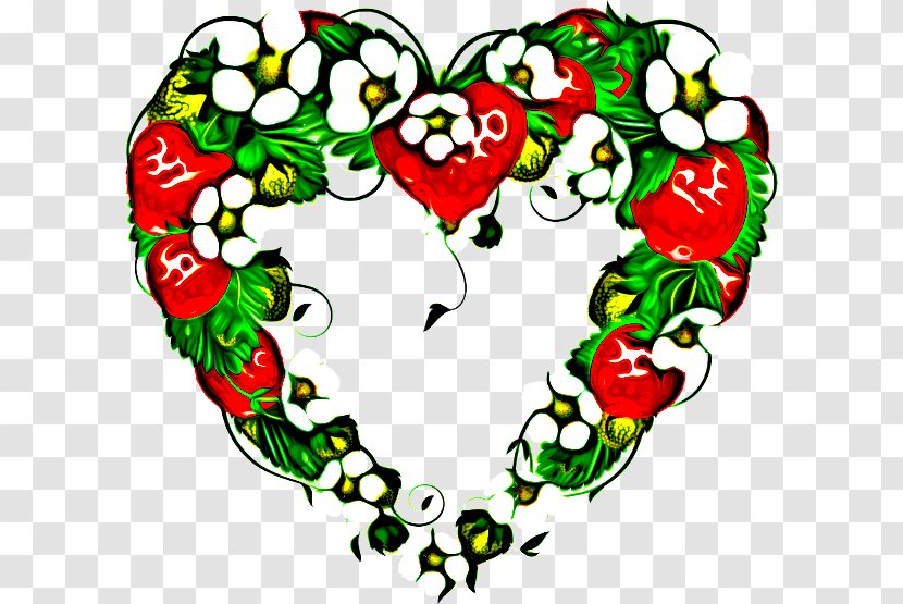 Love Background Heart - Plant - Holly Transparent PNG