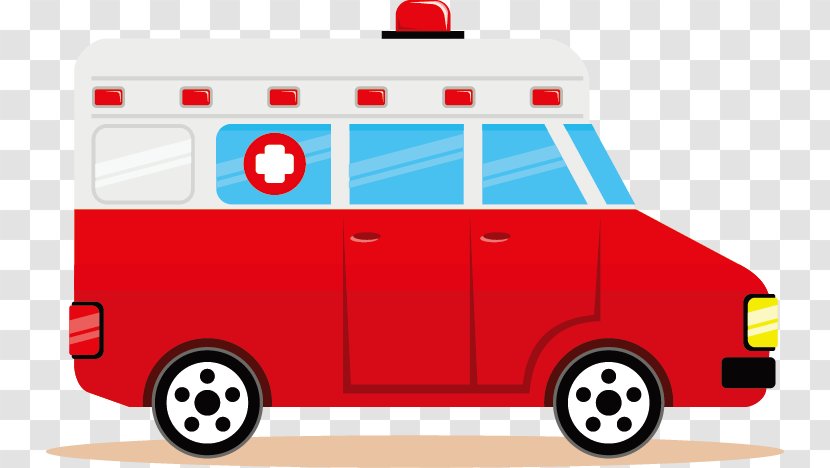 Cartoon Ambulance - Transport Transparent PNG