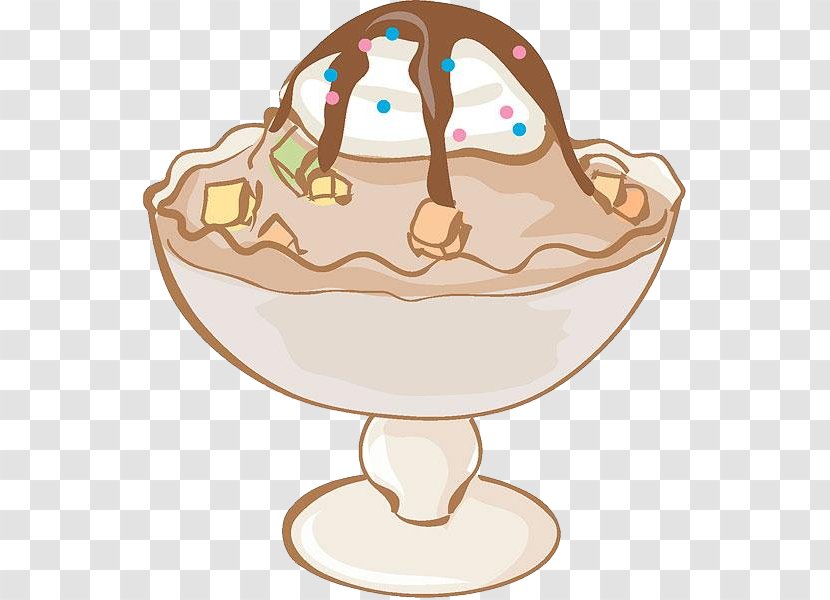 Chocolate Ice Cream Sundae Transparent PNG