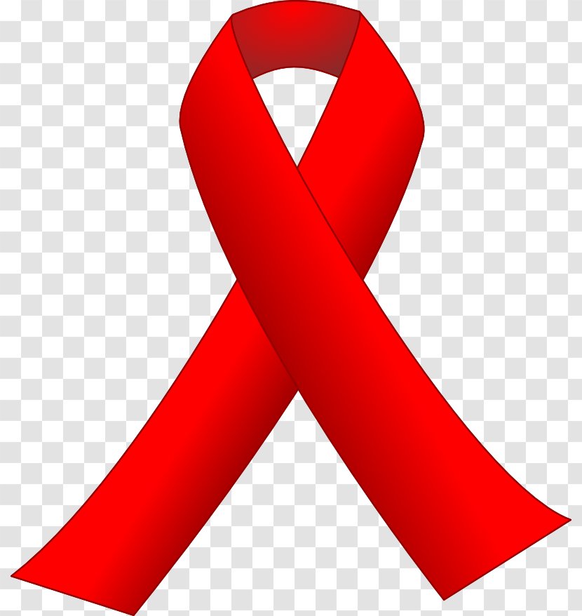 Red Ribbon Awareness Clip Art - Image Transparent PNG
