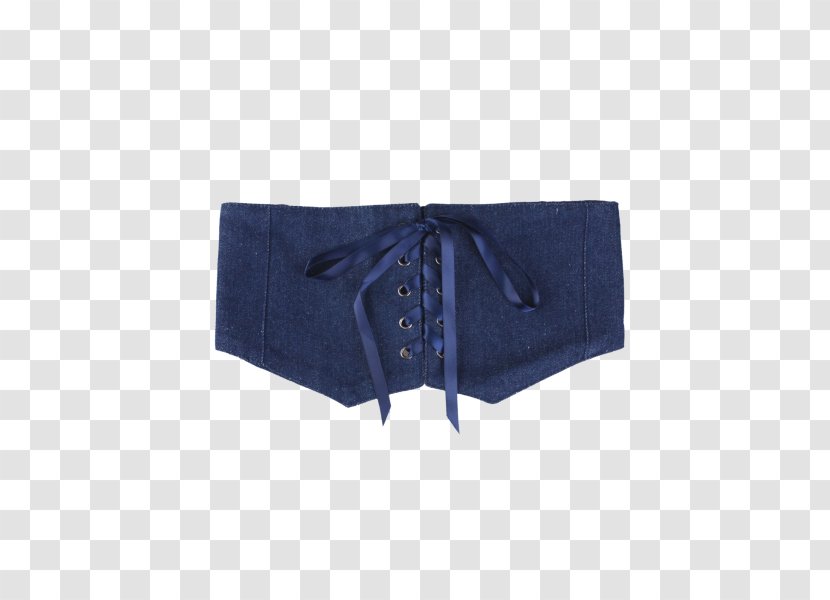 Pocket Denim Jeans Shorts Briefs - Lace Belt Transparent PNG