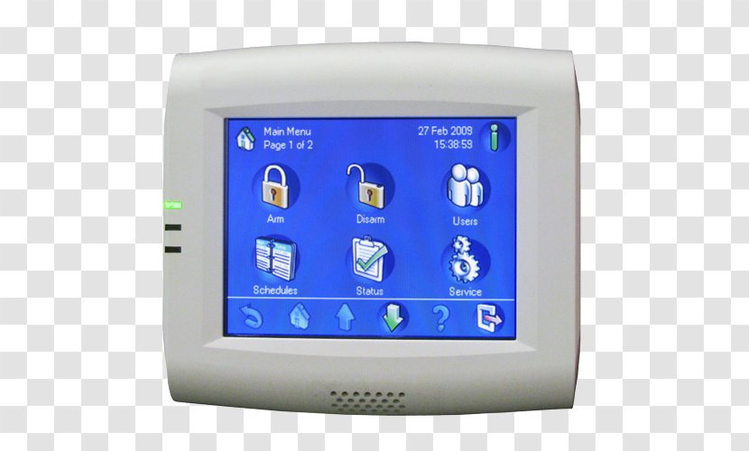 Security Alarms & Systems Input Devices Electronics Alarm Device - Screen - Ademco Group Transparent PNG