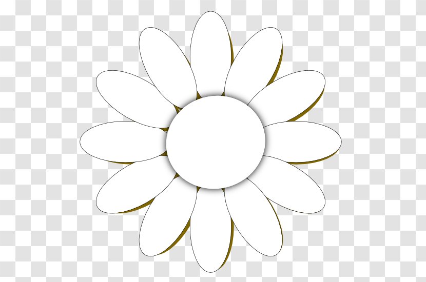 Line Art Drawing Common Daisy Clip - Body Jewelry - Flower Transparent PNG