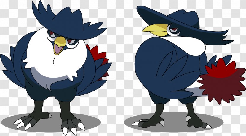 Pokémon Black 2 And White Honchkrow Diamond Pearl GO - Art - Pokémon Go Transparent PNG