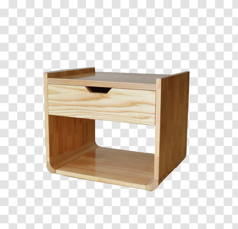 Table Furniture - Shelf - Solid Wood Bedside Cabinet Transparent PNG