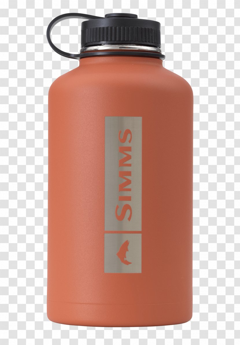 Simms Fishing Products Thermal Insulation Growler Stainless Steel Bottle - Pint Glass Transparent PNG