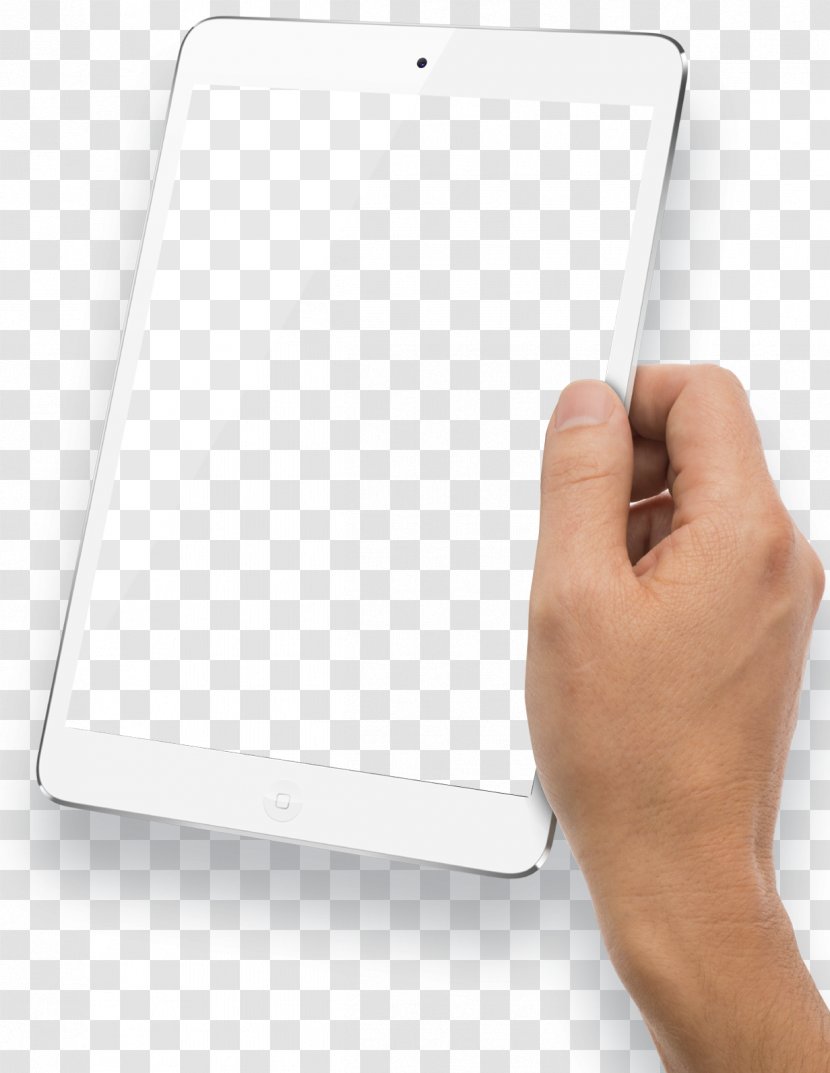 IPad Download Computer - Copyright - Hand Holding White Tablet Transparent PNG