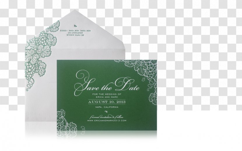 Wedding Invitation Green Font Convite - Laser Cut Transparent PNG