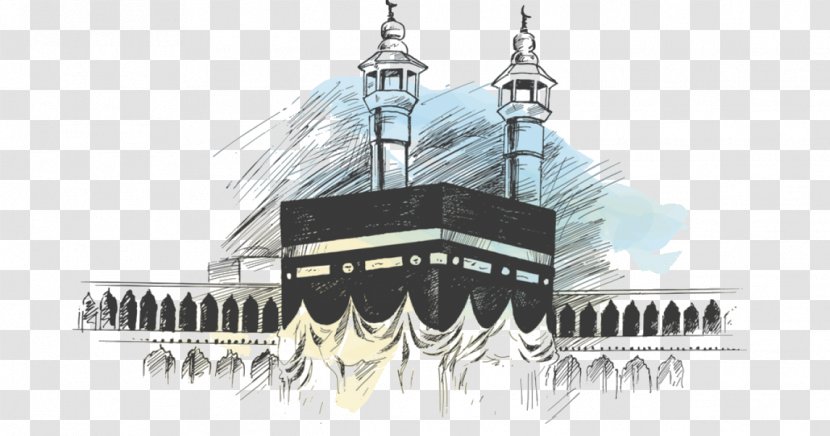 Mosque Background - Line Art - Byzantine Architecture Facade Transparent PNG