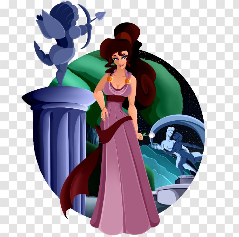 Canvas Print Megara Art Illustration - Hercules - Background Transparent PNG