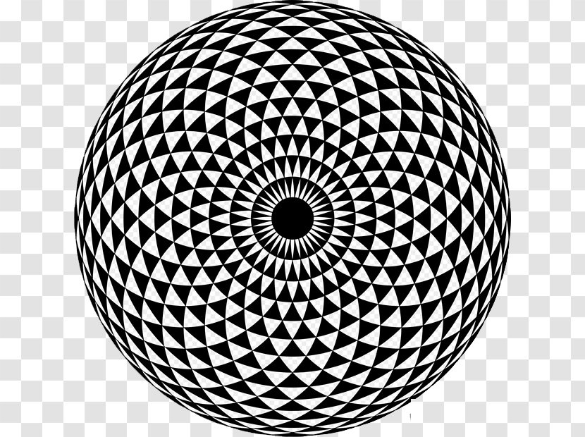 Geometry Mandala Drawing Illustration - Toroid - Triangle Round Transparent PNG