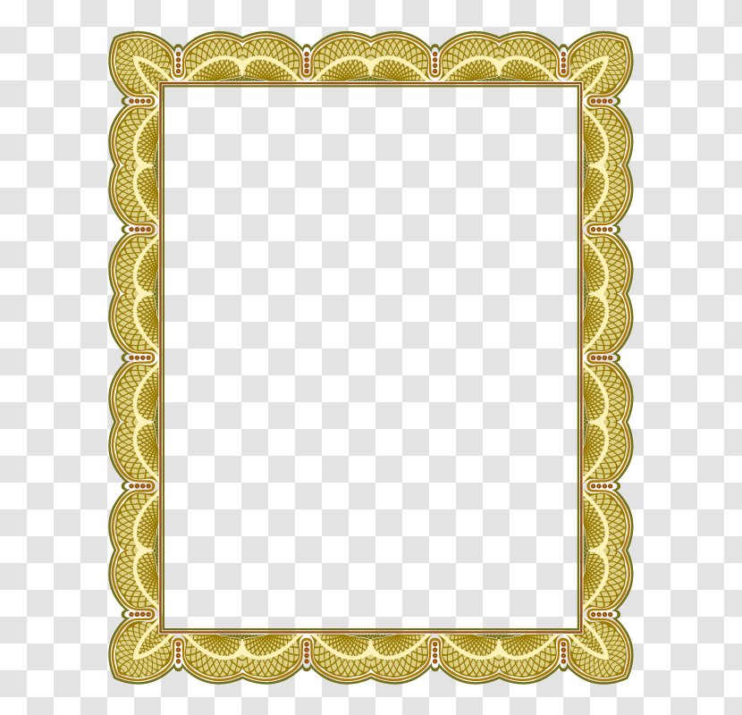 Brown Pattern Frame - Ornament - Rectangle Transparent PNG