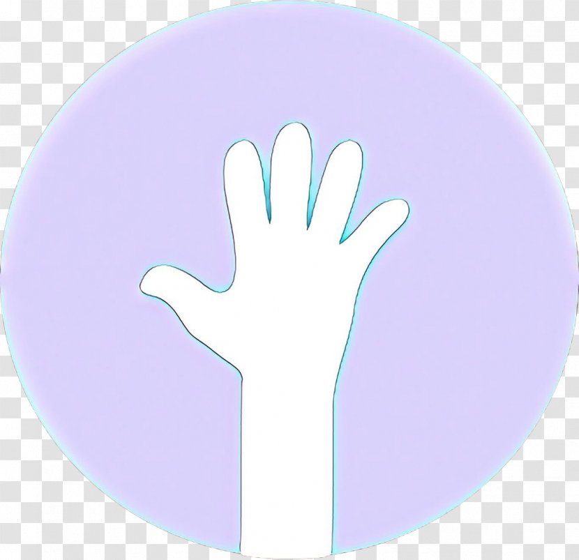 Hand Finger Violet Purple Glove - Thumb Gesture Transparent PNG