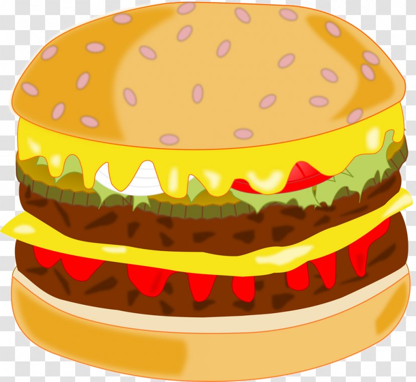 Hamburger Fast Food - Sandwich - Double Burger Transparent PNG