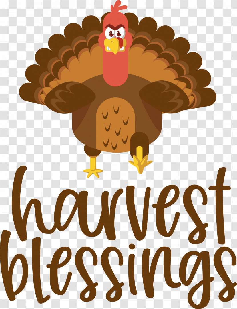 HARVEST BLESSINGS Thanksgiving Autumn Transparent PNG