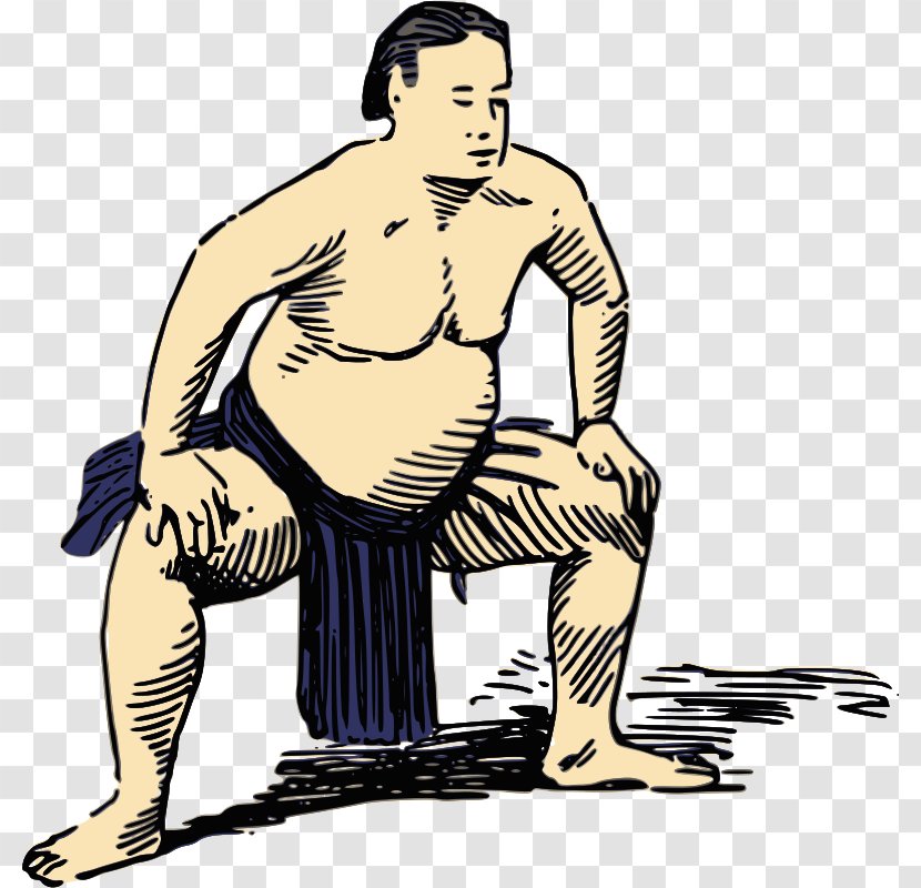 Japan Sumo Wrestling Rikishi Clip Art - Frame Transparent PNG