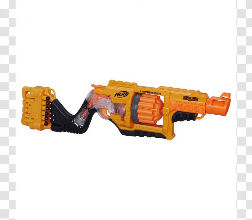 Nerf N-Strike Elite NERF Doomlands 2169 Lawbringer Blaster - Rival Zeus Mxv1200 - Toy Transparent PNG