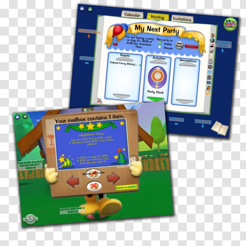 Toontown Online Party Service Game - Video Developer Transparent PNG