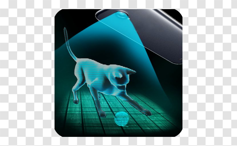 AR Hologram Cat Tom Android X-Mas Fireworks 3D Holography - Simulation Transparent PNG